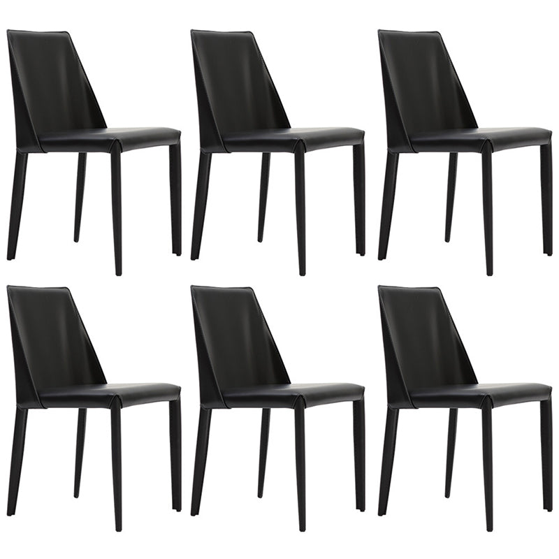 Chaises latérales de salle à manger en métal de style scandinave
