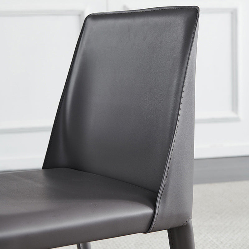 Chaises latérales de salle à manger en métal de style scandinave