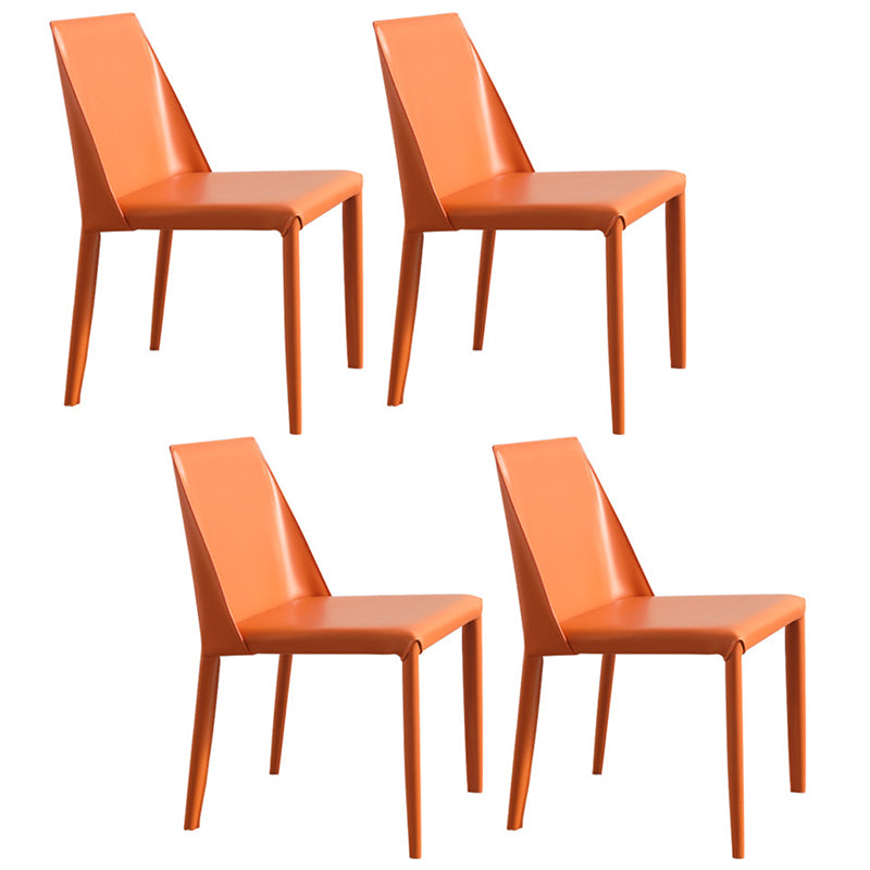 Chaises latérales de salle à manger en métal de style scandinave