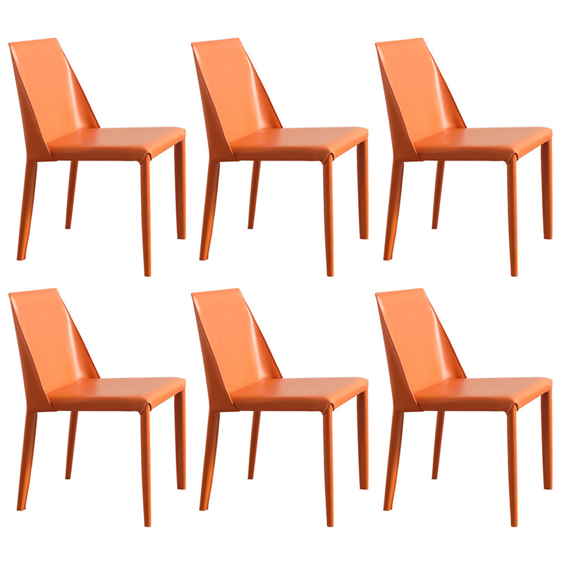 Chaises latérales de salle à manger en métal de style scandinave