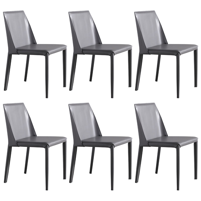 Chaises latérales de salle à manger en métal de style scandinave