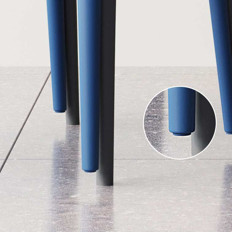 Silla de comedor de plástico contemporánea abierta en casa silla lateral apilable