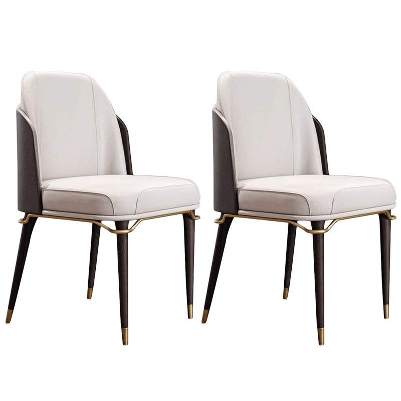 Silla lateral de comedor interior contemporánea de madera 20 "de ancho sólido sólido sillón de comedor