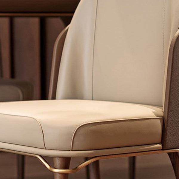 Silla lateral de comedor interior contemporánea de madera 20 "de ancho sólido sólido sillón de comedor