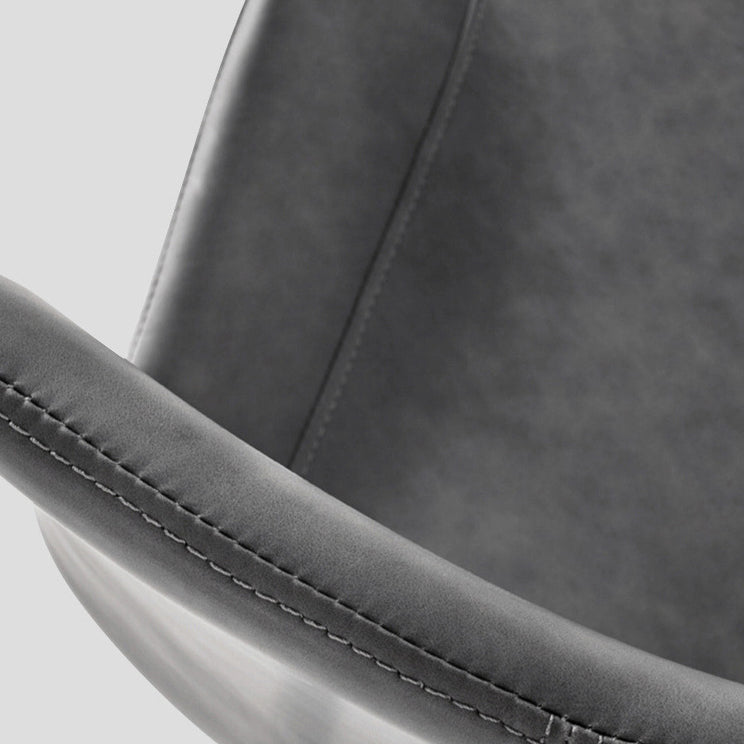 Chaise de salle à manger en cuir PU moderne Solide Chaise finale mate pour cuisine