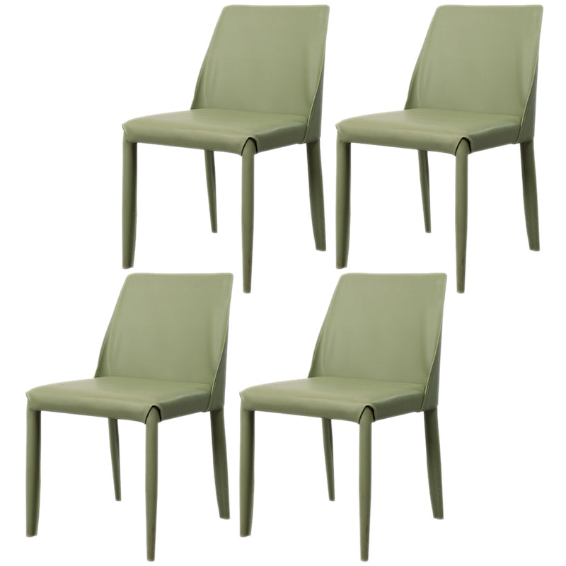 Chaises de salle à manger en métal de style scandinave chaise sans bras solide pour la maison