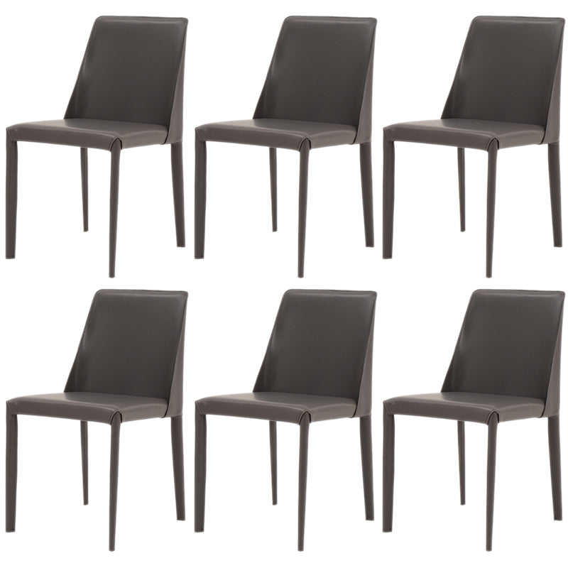 Chaises de salle à manger en métal de style scandinave chaise sans bras solide pour la maison