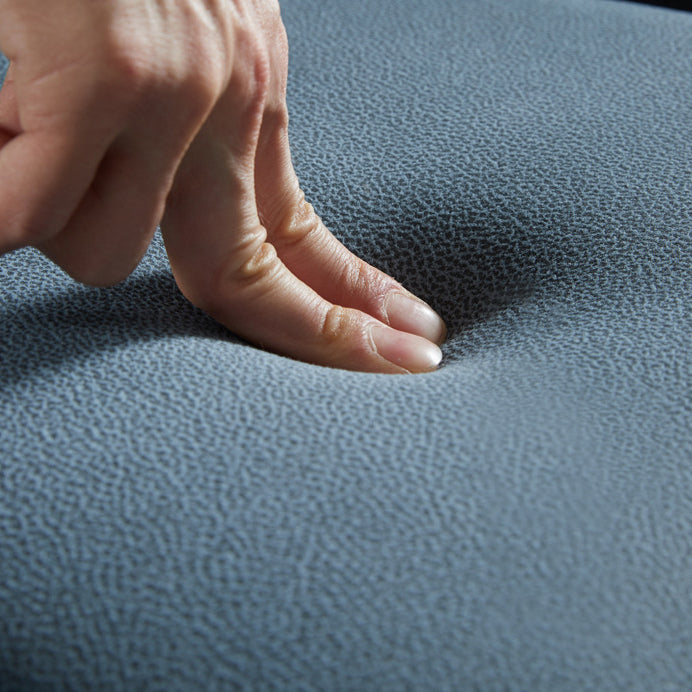 Chaise latéral moderne en cuir en cuir massif solide chaises de salle à manger sans jambes en métal