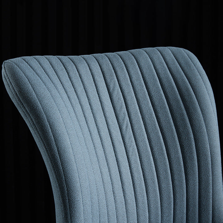 Chaise latéral moderne en cuir en cuir massif solide chaises de salle à manger sans jambes en métal