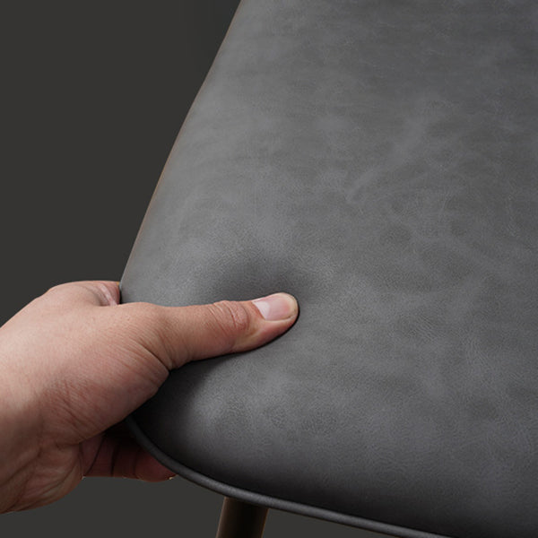 Silla de comedor de metal de estilo escandinavo cafetería sillón de comedor sólido