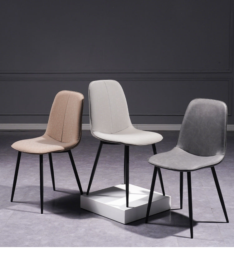 Chaise de salle à manger en métal de style scandinave