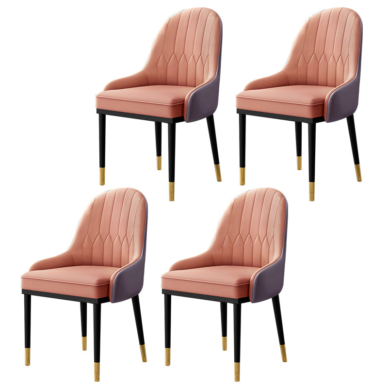 Chaise latérale de cuisine en cuir, chaise Parsons de salle à manger de 19 pouces de large pour restaurant