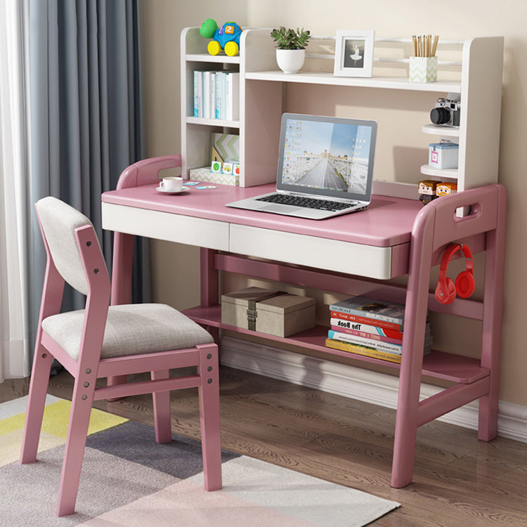 Scandinavian Rubberwood Kitchen Side Chair Liftable Open Back Dining Chair