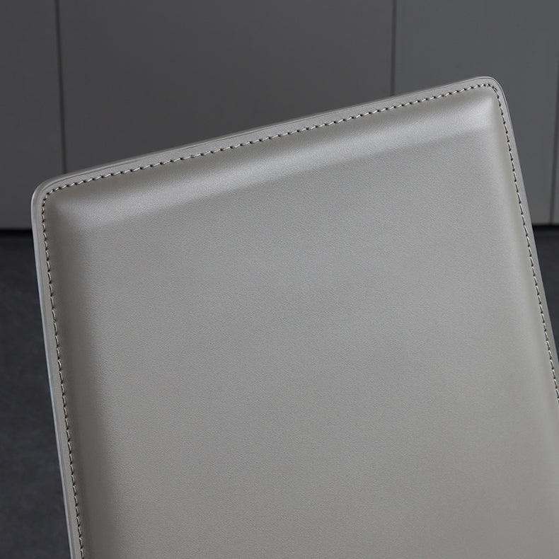 Sillas de comedor contemporáneas de metal acabado metálico parsons sillas de comedor