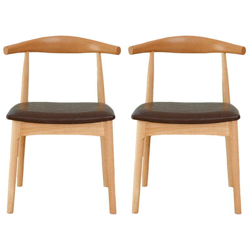 Sedia da pranzo a base multicolore in legno di gomma scandinava con 4 gambe