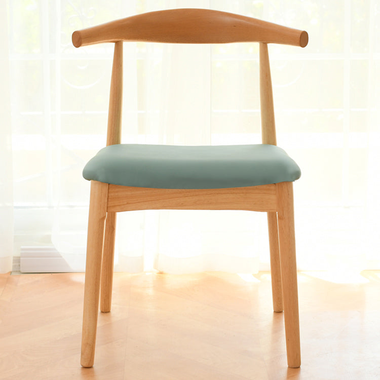 Sedia da pranzo a base multicolore in legno di gomma scandinava con 4 gambe