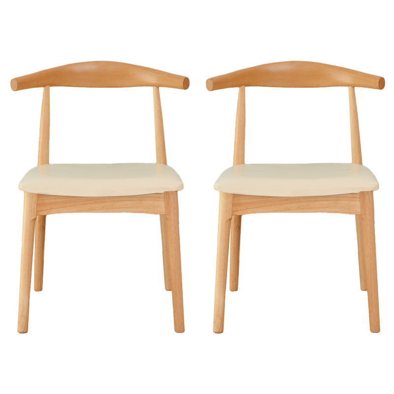 Sedia da pranzo a base multicolore in legno di gomma scandinava con 4 gambe