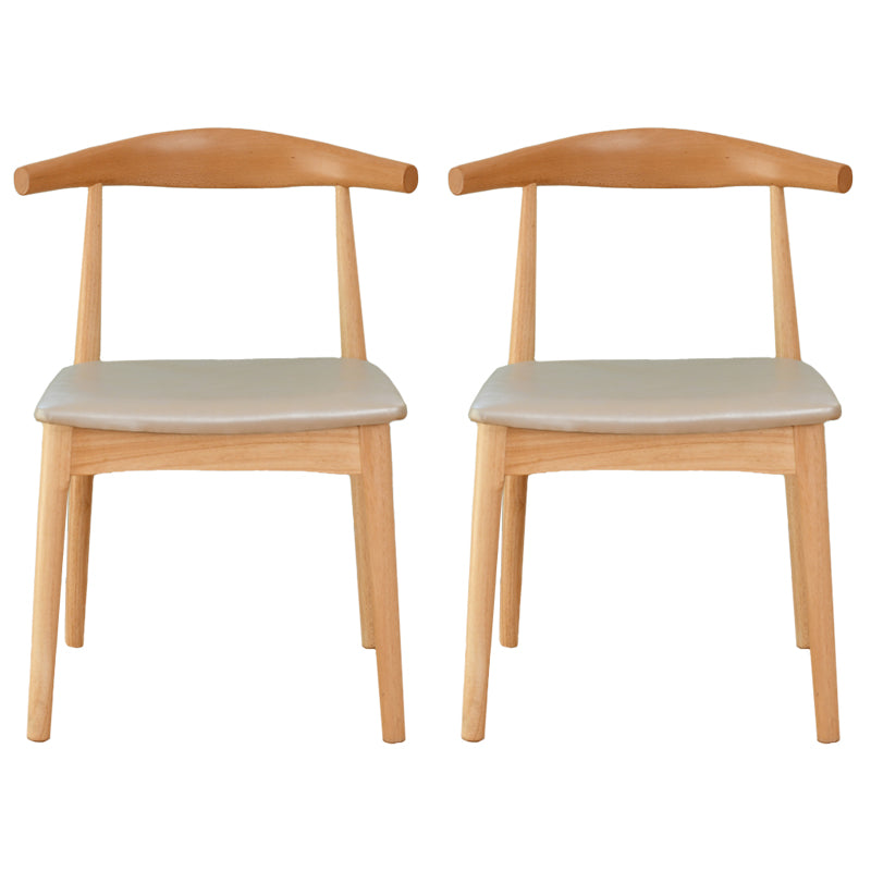 Sedia da pranzo a base multicolore in legno di gomma scandinava con 4 gambe