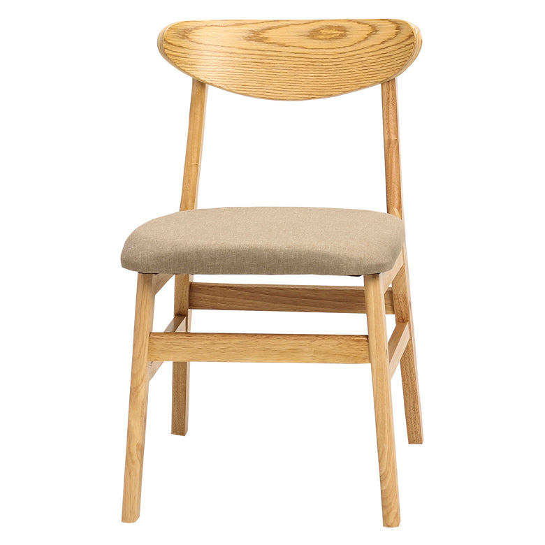Wood Scandinavian Dining Chair Open Back Armless Dining Chairs for Home Use