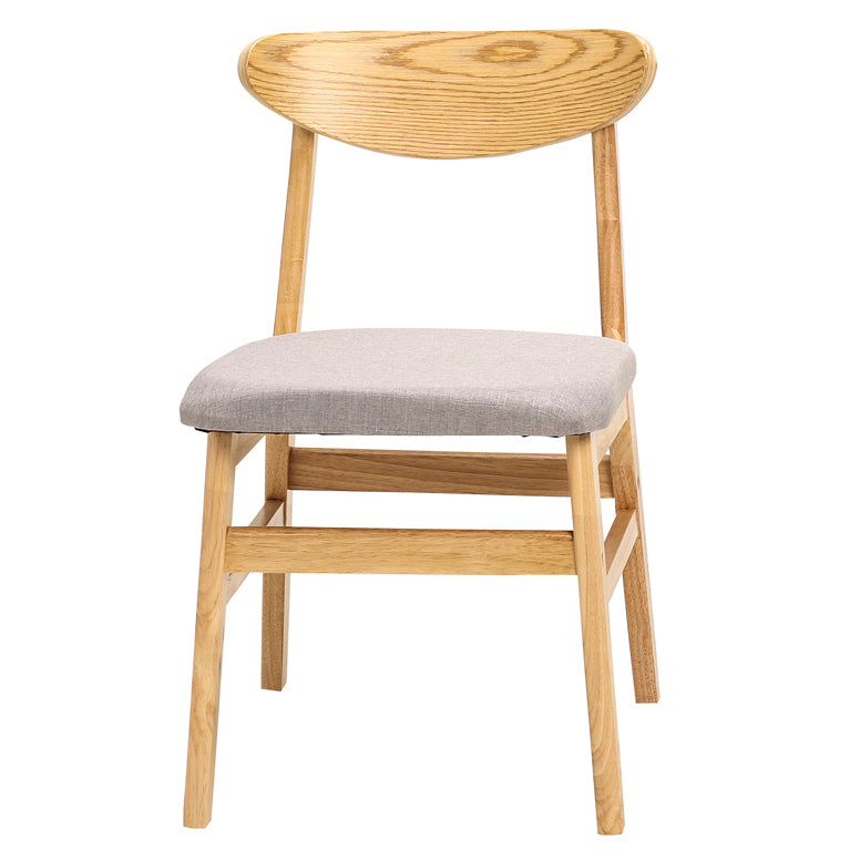 Wood Scandinavian Dining Chair Open Back Armless Dining Chairs for Home Use