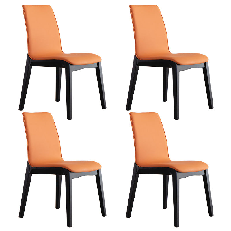 Sedia da pranzo al coperto contemporaneo in legno sedia parsons per cucina