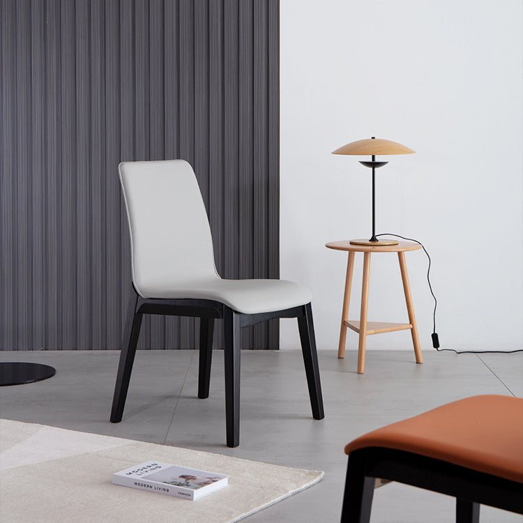 Sedia da pranzo al coperto contemporaneo in legno sedia parsons per cucina