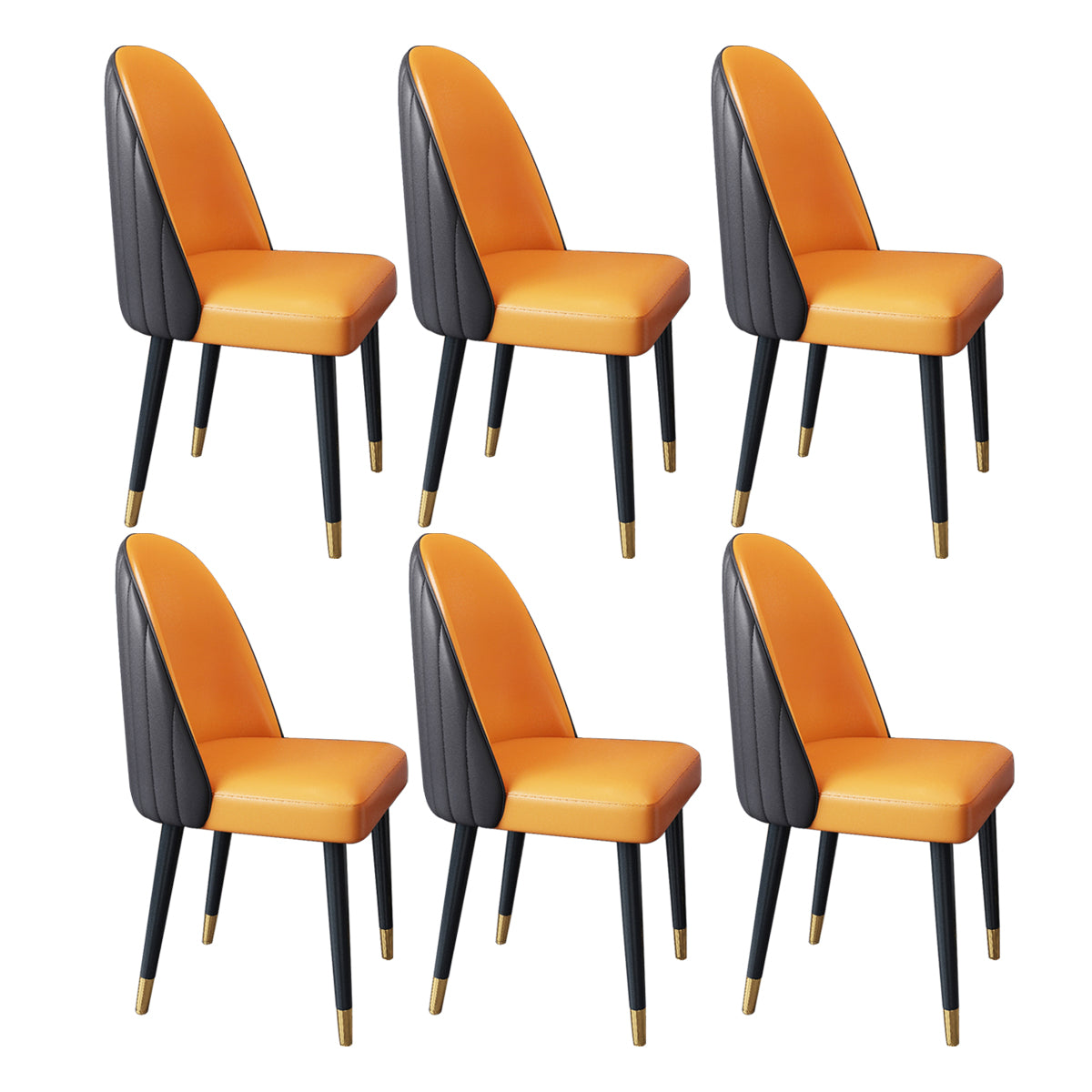 Nordic Style Leder Esszimmerstuhl Home Side Parsons Stuhl für Küche