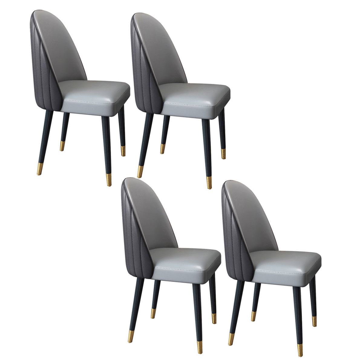 Nordic Style Leder Esszimmerstuhl Home Side Parsons Stuhl für Küche