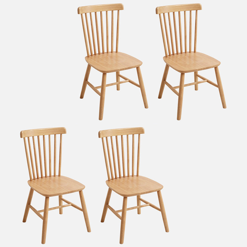 Modern Kitchen Wood Square Dining Chair Windsor Back Side Chair for Home Use