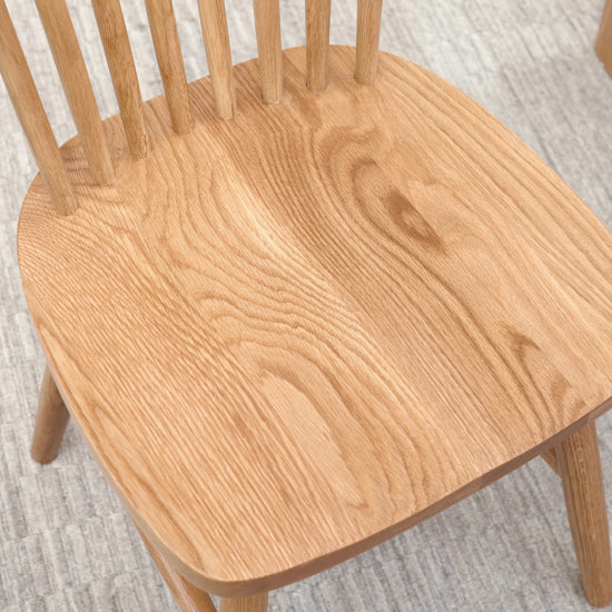 Modern Kitchen Wood Square Dining Chair Windsor Back Side Chair for Home Use