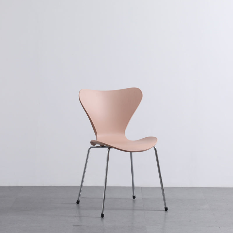 Sillas laterales sin brazos modernas con 4 patas de acabado negro sillas sólidas de plástico para uso doméstico