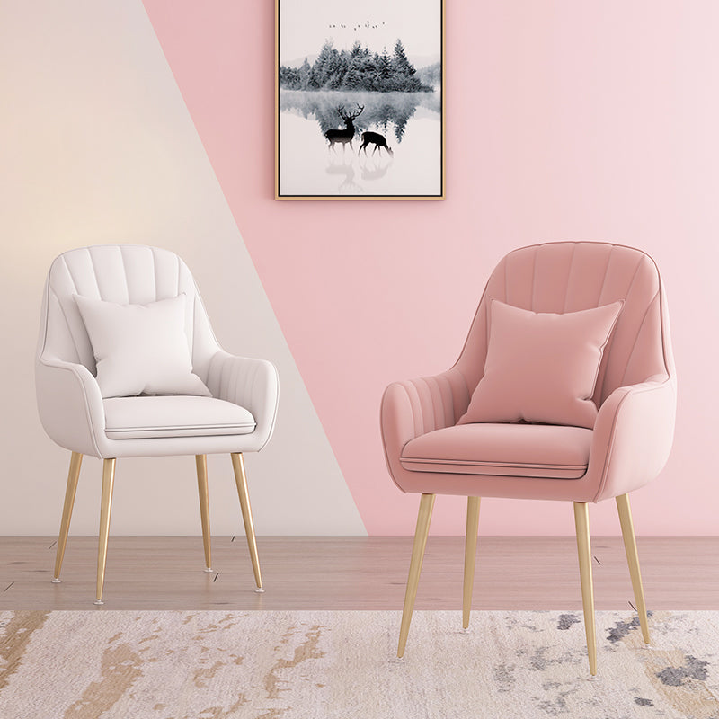 Metal Contemporary Home Side Chair Parsons Chair 18'' Wide Chair for Kitchen