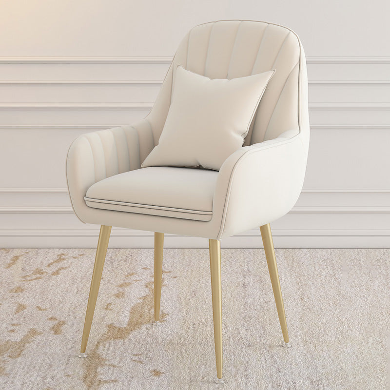 Metal Contemporary Home Side Chair Parsons Chair 18'' Wide Chair for Kitchen