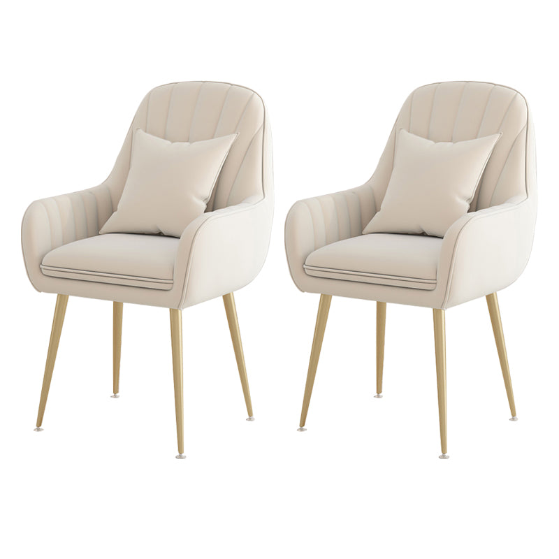 Metal Contemporary Home Side Chair Parsons Chair 18'' Wide Chair for Kitchen