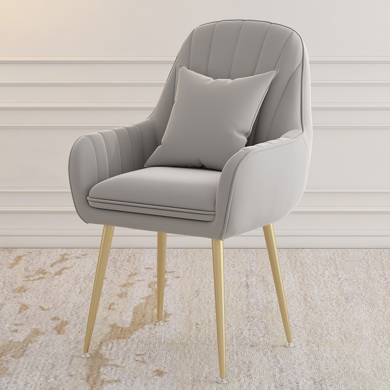 Metal Contemporary Home Side Chair Parsons Chair 18'' Wide Chair for Kitchen