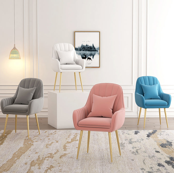 Metal Contemporary Home Side Chair Parsons Chair 18'' Wide Chair for Kitchen