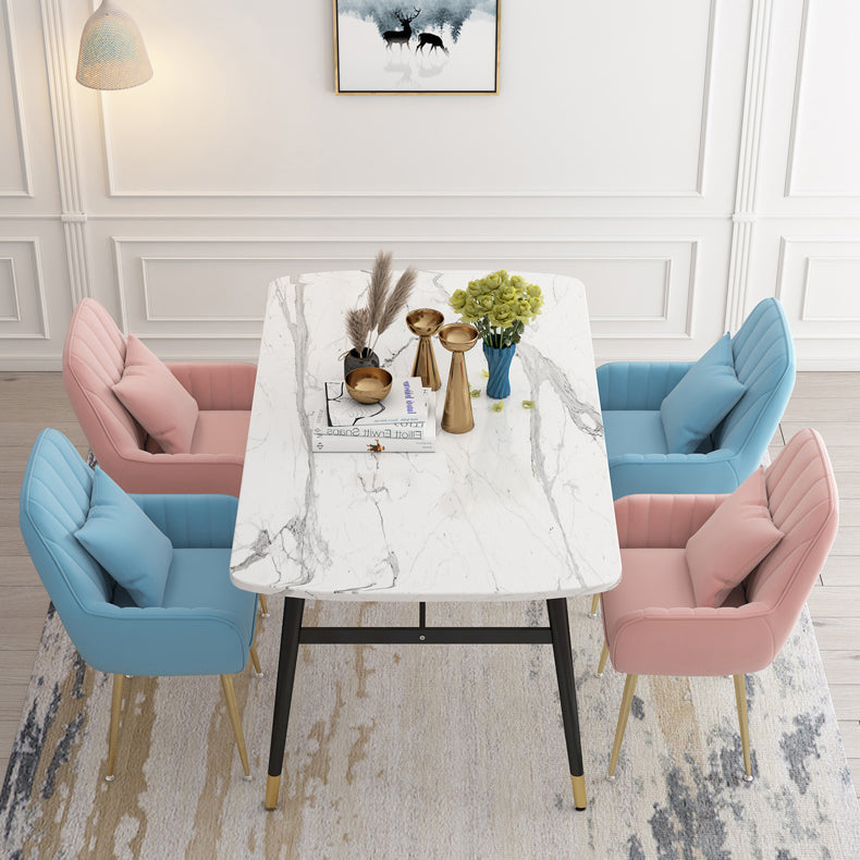 Metal Contemporary Home Side Chair Parsons Chair 18'' Wide Chair for Kitchen