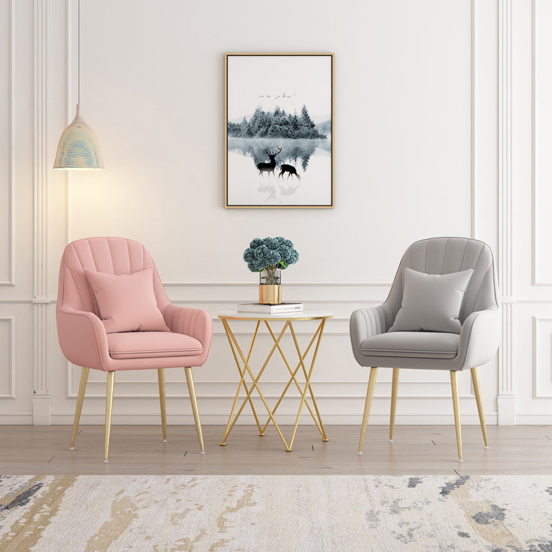 Metal Contemporary Home Side Chair Parsons Chair 18'' Wide Chair for Kitchen