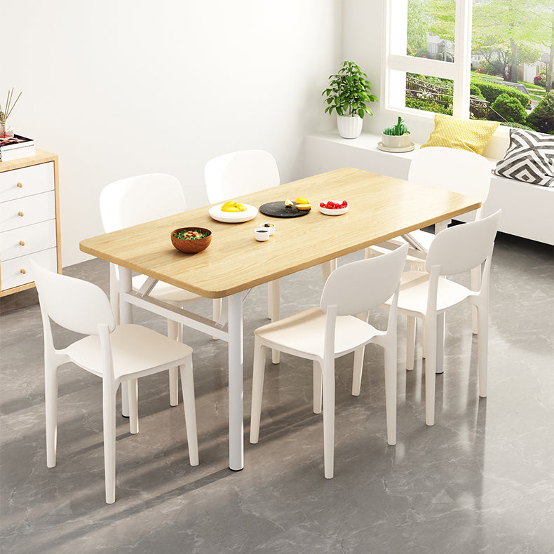 Sedia da sala da pranzo in plastica sedia da cucina moderna 17 '' sedia da pranzo aperta.