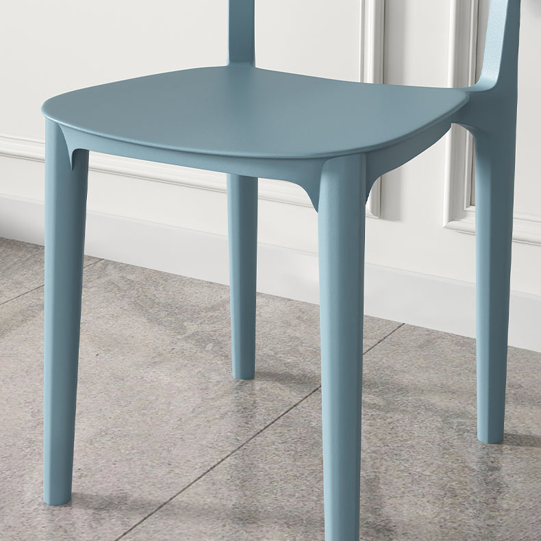 Sedia da sala da pranzo in plastica sedia da cucina moderna 17 '' sedia da pranzo aperta.