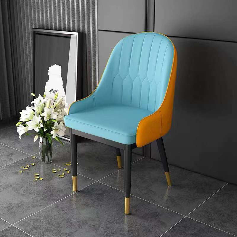 Sedia in fico in fico glam sedia da pranzo parsons per casa con gambe nere