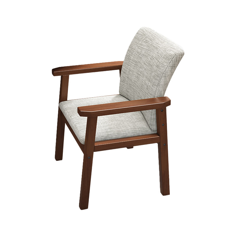 Silla de comedor de comedor de madera contemporánea de tela de comedor para cocina para cocina