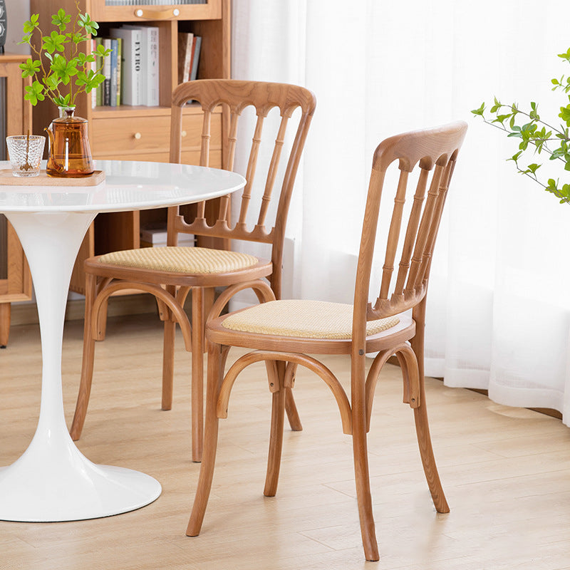 Design moderno francese Design Back Side Sedia Woods Sedie da pranzo a casa