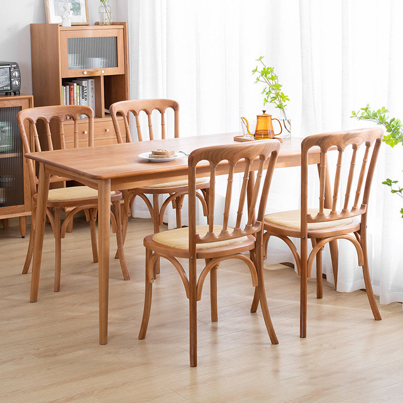 Design moderno francese Design Back Side Sedia Woods Sedie da pranzo a casa