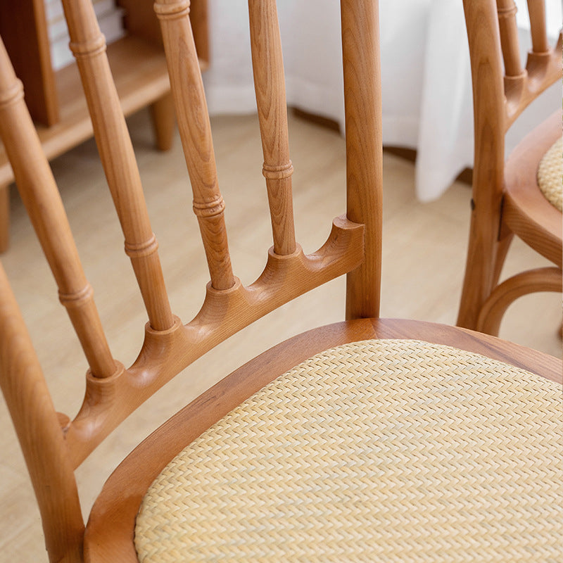 Design moderno francese Design Back Side Sedia Woods Sedie da pranzo a casa