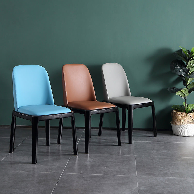 Sedia da pranzo moderna in legno massiccio sedia da pranzo parsons