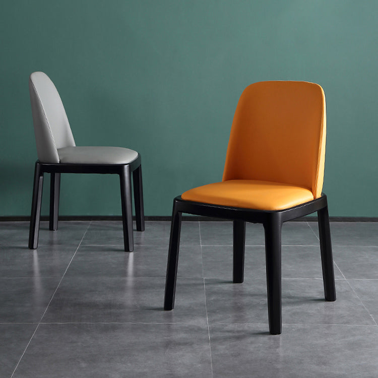 Sedia da pranzo moderna in legno massiccio sedia da pranzo parsons