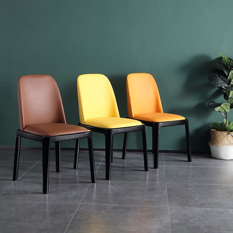 Sedia da pranzo moderna in legno massiccio sedia da pranzo parsons