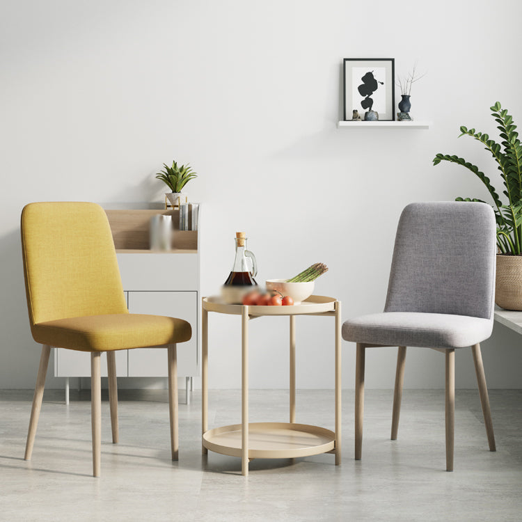 Sedia da interno a base di legno 16 '' sedia parsons larga con 4 gambe per il ristorante