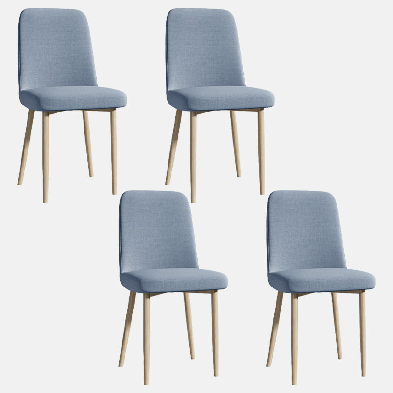 Sedia da interno a base di legno 16 '' sedia parsons larga con 4 gambe per il ristorante